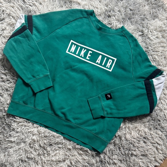 Nike Air Teal Sweatshirt with Logo - Picture 1 of 4